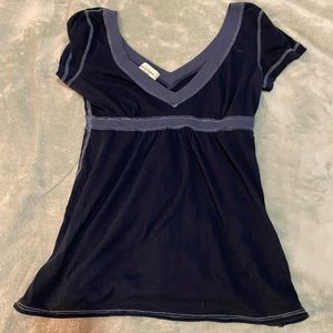 Abercrombie and Fitch blue baby doll shirt